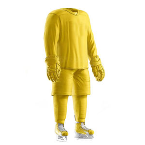 ชุดฮอกกี้น้ำแข็งชาย-ขายส่ง ปรับแต่งได้ตามต้องการ ป้องกันรอยยับ ระบายอากาศ แห้งเร็ว โพลีเอสเตอร์ 100% สีและโลโก้ตามสั่ง ราคา - Product Image 5