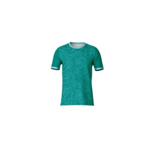 T-shirt de sublimation haut de gamme pour homme, 100 % polyester jersey, respirant, motif abstrait moderne, coupe confortable pour un usage quotidien décontracté - Product Image 2