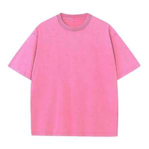 เสื้อยืดสตรีทแวร์ยูนิเซ็กซ์ ผ้าฝ้าย 100% ล้างสีแบบแอซิดวอช ทรงดิสเทรส สำหรับผู้ชาย ราคาขายส่งแบบกำหนดเอง คุณภาพเยี่ยม - Product Image 4