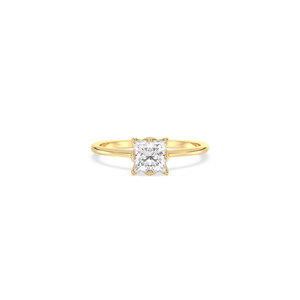 Bague halo dissimulée en diamant de laboratoire HPHT CVD, prix d'usine REYES, or massif 14K 18K, certifiée IGI, bijoux fins - Product Image 2