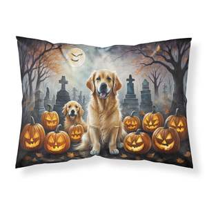 Spooky Halloween Golden Retriever Funda De Almohada estándar Ligero Súper suave Fácil cuidado Ilustraciones decorativas Fundas de cojines - Product Image 1