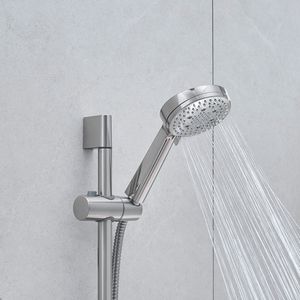 Sistema Doccia con Barra Scorrevole da 10 Pollici, Set Completo di Doccette e 5 Getti, Combo Doccia a Mano e a Parete, Set di Accessori per Bagno - Product Image 1