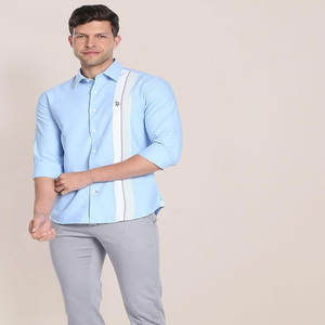 Printemps Mode Boutonné Personnalisé Hommes Chemises de Travail à Manches Longues pour Hommes - Product Image 3