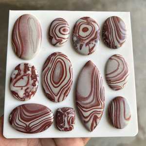 MAHNAJ GEMS Natural Banaded Agate Cabochon gemstone for jewelery making pendant earrings for all jewelery stone - Product Image 1