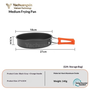 Poêle à frire portable d'extérieur pour 2-3 personnes, petite poêle antiadhésive pour camping et pique-nique - Product Image 3