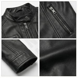 Chaquetas de Cuero Calefactables Casuales y Elegantes para Hombre y Mujer, de Primera Calidad, con Logotipo Personalizado, Nuevo Diseño Moderno, Tejido Liso Teñido, MOQ Bajo - Product Image 4