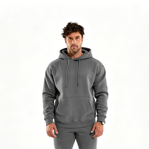 Sudadera con capucha unisex de felpa 100% algodón, personalizada con pedrería, corte holgado, con bolsillos, antiencogimiento, transpirable, con cremallera, 550 gramos - Product Image 5