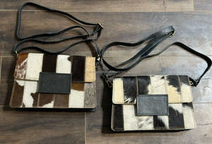 ODM OEM nouveauté 2025 patchs en peau de vache personnalisés sacs à bandoulière pour femmes Premium grande capacité sacs à bandoulière en cuir véritable - Product Image 4