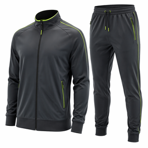 Conjunto Deportivo Personalizado Extra Grande para Hombre, de Algodón y Felpa, Estilo Informal, de 2 Piezas, Sin Marca - Product Image 2