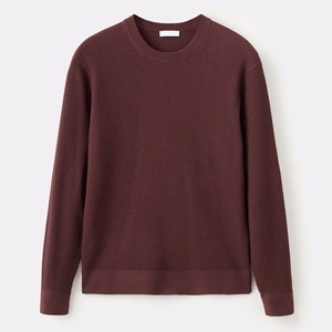 New Arrival Autumn Casual Women's Three Quarter Sleeve <b>Cardigan</b> <b>Sweater</b> Knit Jacquard Zipper Closure Nylon/Acrylic Front Logo - Product Image 1
