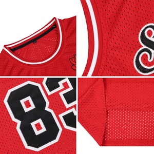 Camiseta de Baloncesto Roja Personalizada para Hombre, Sin Mangas, de Malla, con Número 23, Impresión en Tela Tackle Twill, Transpirable, con Nombre del Equipo y Logotipo Frontal - Product Image 3