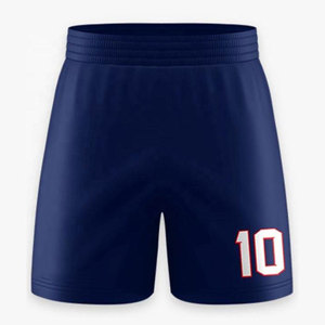 กางเกงฟุตบอลชายพิมพ์ลายตามสั่ง แห้งเร็ว ระบายอากาศได้ดี น้ำหนักเบา แบบเสื้อเจอร์ซีย์ ผ้าโพลีเอสเตอร์ เหมาะสำหรับการฝึกซ้อมและเล่นกีฬา - Product Image 4