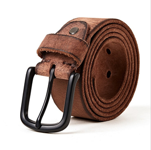 Cinturones Casuales de Cuero Genuino de Vaca para Hombre, Hebilla de Acero de Alta Calidad, Resistentes al Agua, Duraderos, Transpirables y Ecológicos, Gran Venta - Product Image 1