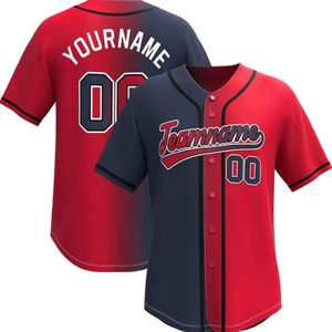 เสื้อเบสบอลแบบมืออาชีพสั่งทำพิเศษ ประสิทธิภาพสูง แห้งเร็ว ระบายอากาศได้ดี ป้องกันแบคทีเรีย ไซส์ใหญ่ ผลิตจากโพลีเอสเตอร์แบบซับลิเมชั่น - Product Image 1