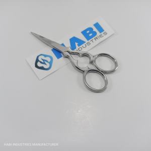 Agusta Embroidery Scissors Wholesaler Custom Logo Chrome Finish Knitting Scissors Private Label Threading Shears Suppliers - Product Image 1