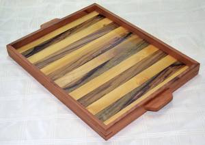 Handmade Wooden Rectangle Serving Tray Natural Mango Wood Breakfast Tray for Home Hotel Restaurant - Product Image 2