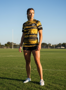 Maillot de rugby personnalisé en Spandex/Polyester à col en V, respirant, avec logo frontal par sublimation, uniforme de rugby, maillot de sport avec GPS - Product Image 5