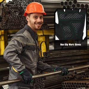 Gants de conduite Alpha Racing anti-rétrécissement, antidérapants, respirants, imperméables, compatibles écran tactile, en cuir durable avec fermeture auto-agrippante - Product Image 5