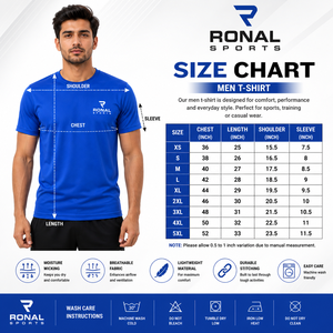 T-shirt sport bleu à manches courtes, coupe classique, séchage rapide, en jersey tricoté, col rond, logo imprimé sur le devant, en coton biologique - Product Image 6
