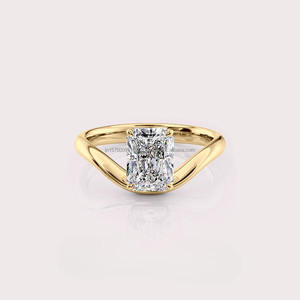 <b>Top</b> Selling Moissanite Engagement Ring for Classic Bridal Jewelry <b>Wedding</b> Proposal Special Occasion Available At Best Price - Product Image 3