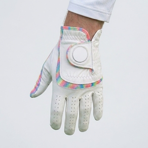 Guante de Golf Premium INJAE de Piel de Cabretta, Anti-UV, con Aberturas para los Dedos, Agarre Suave, para Mano Izquierda, para Esquí, Ciclismo, con Cierre de Velcro - Product Image 1