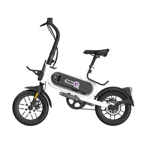 Vélo électrique pliable en alliage d'aluminium ZX POWER ODM de 14 pouces, batterie au lithium, vélo à assistance électrique portable à une roue, 250W - Product Image 4