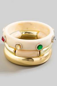 Pulsera de Resina Única, Diseño de Brazalete Contemporáneo, Colorida, Hecha a Mano, Ligera, Accesorio de Moda, Decorativa, Promocional - Product Image 3
