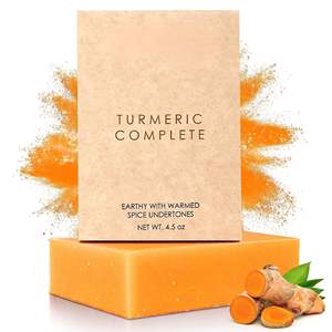 Jabón Herbal Artesanal Premium de Limpieza Profunda con Aceite de Coco, Cúrcuma y Limoncillo para Uso en Comercios y Spas - Product Image 5