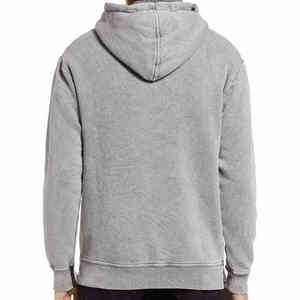 Sudadera con Capucha Gris para Hombre, Corte Regular, Algodón French Terry, con Bolsillo, Estilo Casual para Otoño - Product Image 3