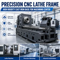 Châssis de tour CNC à haute rigidité avec base en fonte pour centre d'usinage de précision