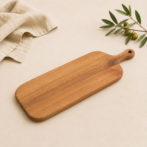 Planche à découper en bois d'acacia artisanale de qualité supérieure, durable, avec poignée ergonomique, pour une utilisation en cuisine à petit prix - Product Image 4