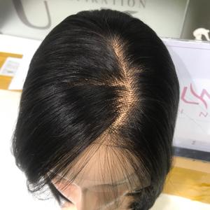 Perruque Black Bob 14 pouces avec fermeture 5x5 200% densité | Cheveux humains vietnamiens super doublement étirés - Product Image 3