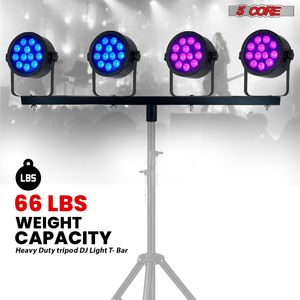 Barra a T per Illuminazione DJ con 4 Luci per Feste, Traversa Estensibile da 39 Pollici con Capacità di 66 Libbre per Illuminazione da Palco Modello D0100XUJUPV - Product Image 2