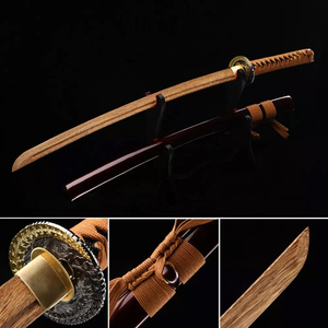 Épée de samouraï en bois de haute qualité pour l'entraînement MMA, lame droite en bois sur mesure, équipement durable pour les arts martiaux - Product Image 3