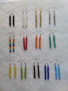 Pendientes de flecos con cuentas rojas hechos a mano, joyería elegante, pendientes largos con borlas, accesorios de moda para mujer, fabricación de joyas - Product Image 6