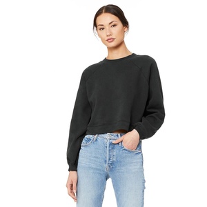 BELLA + CANVAS-Jersey raglán para mujer, sudadera holgada con estampado de letras raglán de longitud estándar blanco vintage 7505 - Product Image 3