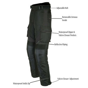Pantalon de moto pour aventures en plein air, construction textile Cordura de qualité supérieure avec logo personnalisé - Product Image 2