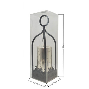 LANJO Custom Patterned Portable Hanging <b>Ring</b> Design Flameless Electronic Flickering <b>Battery</b> Power LED Holiday Candle lanterns - Product Image 1