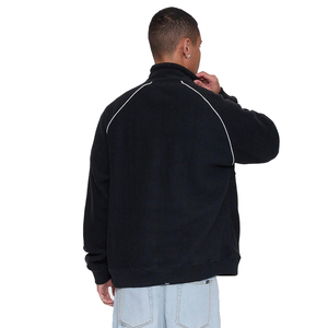 Chaqueta de Forro Polar de Algodón Personalizada para Hombre, 340 GSM, Ecológica, Transpirable, de Secado Rápido, con Media Cremallera, para Senderismo, Correr, Camping, OEM - Product Image 4