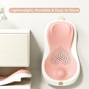 Polka Tots Tiny Tubsy Baby Bather Support de bain nouveau-né-Rose - Product Image 2