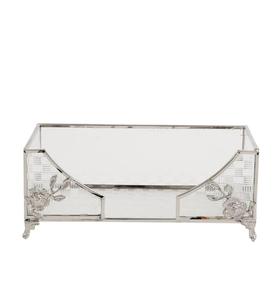 Portarrollos de metal vintage con diseño floral, organizador para decoración de mesa - Product Image 3