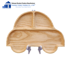 Bandeja ovalada de madera Thanh Tung Thinh, diseño minimalista hecho a mano para almacenamiento de vajilla en la sala de estar - Product Image 6