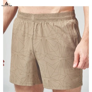 Shorts décontractés pour hommes, taille élastique, haute qualité, style streetwear américain, batik, longueur genou, avec logo personnalisé, neufs - Product Image 3