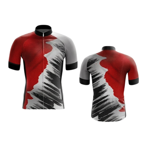 Maillot de Ciclismo Profesional de Secado Rápido para Hombre con Cremallera YKK Completa, Poliéster y Spandex, Capa Base de Compresión, Ajuste Reflectante para Ciclismo de Carretera - Product Image 1