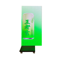 Écran publicitaire LED pliable à trois volets 1280x1920mm P2.5, intérieur/extérieur, portable pour les centres commerciaux et les événements