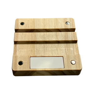 Modern Wooden Phone Holder – Mirror Cube <b>Block</b> Design with Essential Oil Diffuser, Customizable Desk Decor - Product Image 4