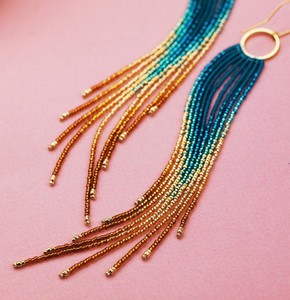 Pendientes Largos de Flecos Hechos a Mano, Estilo Boho, para Mujer, Fabricante de Joyería de Moda, Suministros de Abalorios - Product Image 6