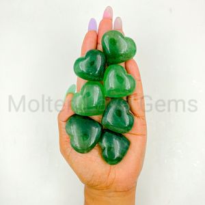 Cuarzo Tanzberi Verde Natural, Corazón Grabado en Cristal, Cuarzo Pulido, Piedra Curativa, Reiki, Meditación, Decoración Energética, Chakralume - Product Image 4