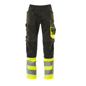 Pantalon de travail réfléchissant haute visibilité, léger et décontracté, avec plusieurs poches, pantalon de travail cargo réfléchissant pour adultes - Product Image 4