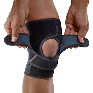 Genouillère respirante en néoprène avec triple sangle réglable et stabilisateur de rotule ouverte pour l'entraînement en salle de sport - Product Image 4